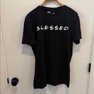 Black sheep Blessed Graphic Black T‑Shirt size large